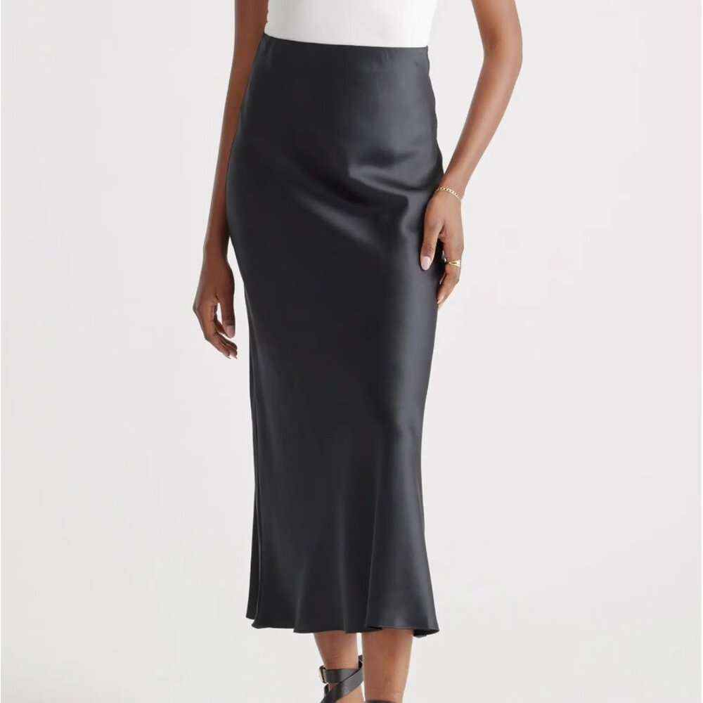 Quince Washable 100% Silk Maxi Skirt